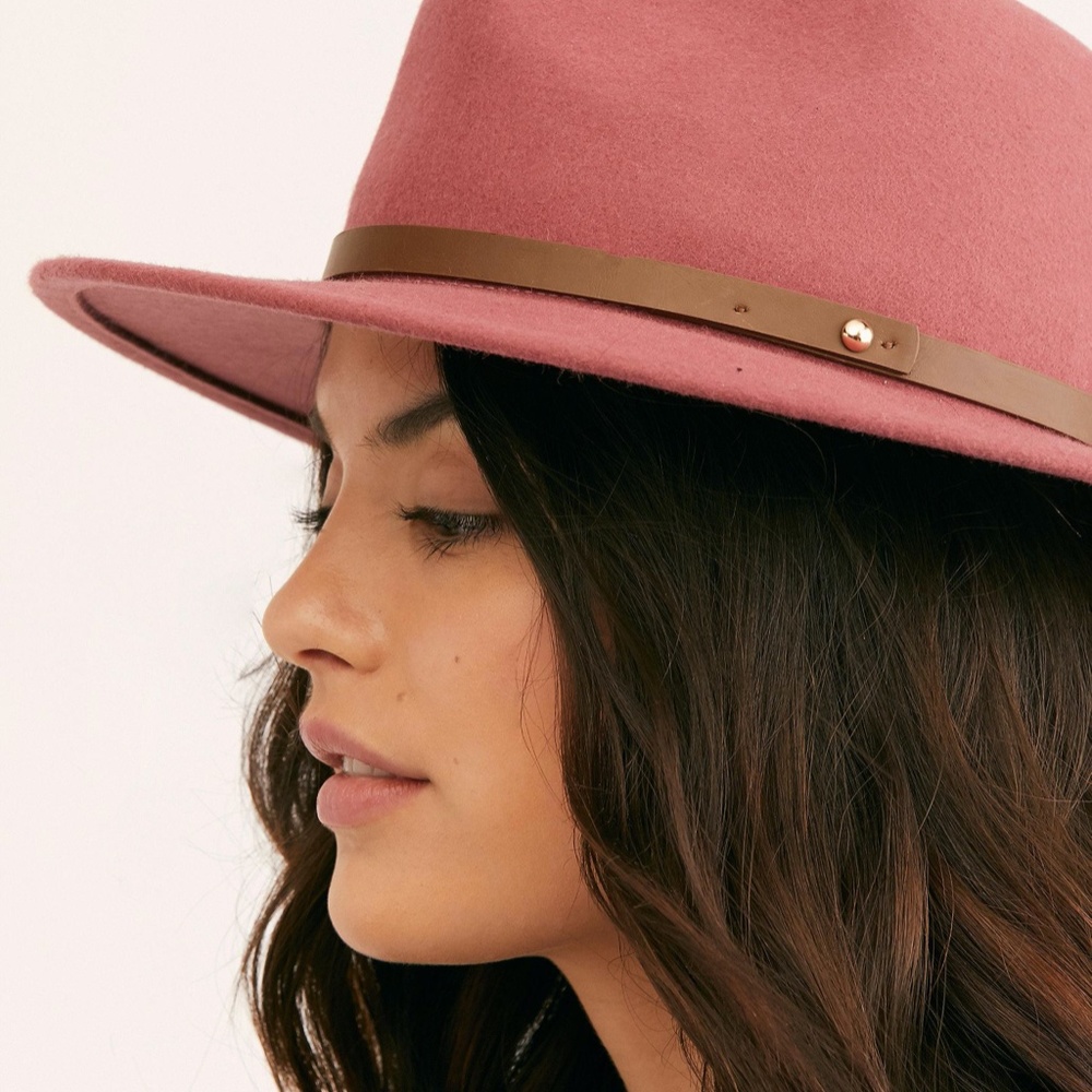 Free people rose pink hat - adjustable
